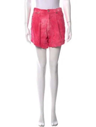 Pre-owned R13 Tie-dye Print Mini Shorts In Pink