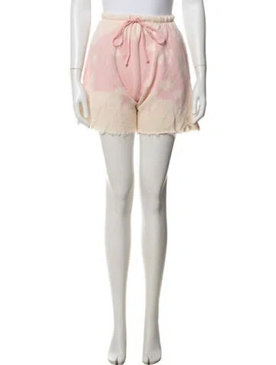 Pre-owned R13 Tie-dye Print Mini Shorts In Pink