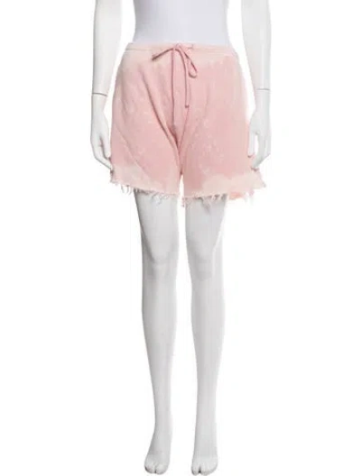 Pre-owned R13 Tie-dye Print Mini Shorts In Pink
