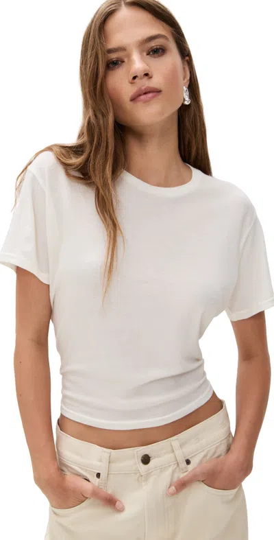 R13 Tight Waist Tee White
