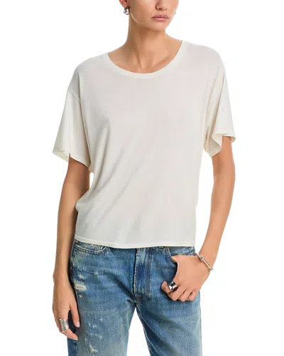 R13 Tight Waist Tee In White