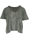 R13 Distressed Effect T-shirt In Green