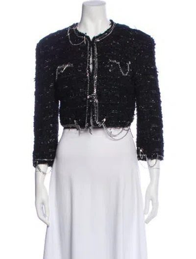 Pre-owned R13 Tweed Pattern Evening Jacket In Black