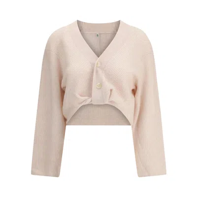 Pre-owned R13 Twisted Front Cardigan 'oatmeal' | Tan | Women's Size S In Brown