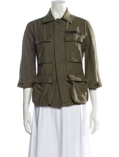Pre-owned R13 Utility Jacket In Green