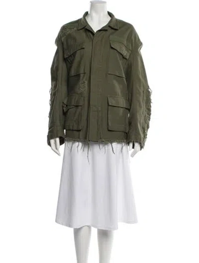 Pre-owned R13 Utility Jacket In Green