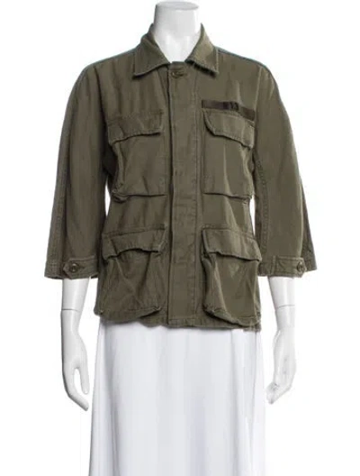 Pre-owned R13 Utility Jacket In Green