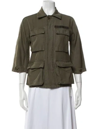 Pre-owned R13 Utility Jacket In Green