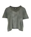 R13 Distressed Effect T-shirt In Gray