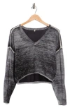 R13 V-neck Wool Sweater In Black