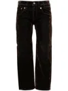 R13 X-bf Jeans Dark Chocolate Corduroy In Brown