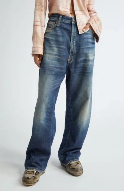 R13 Venti Baggy Jeans In Ansel Blue