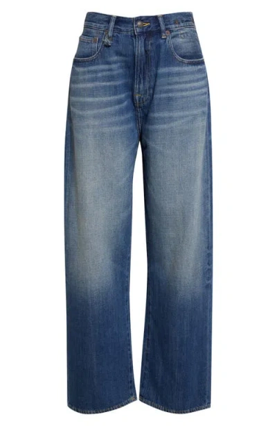 R13 Venti Baggy Wide Leg Jeans In Blue
