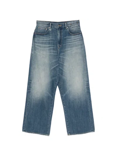 R13 Venti Faded-effect Jeans In Blue