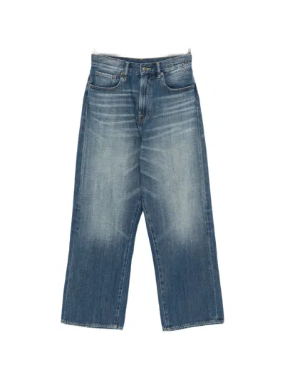 R13 Venti Jean Straight Five-pockets Jeans In Blue