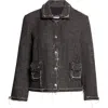 R13 Ragged Blazer In Black