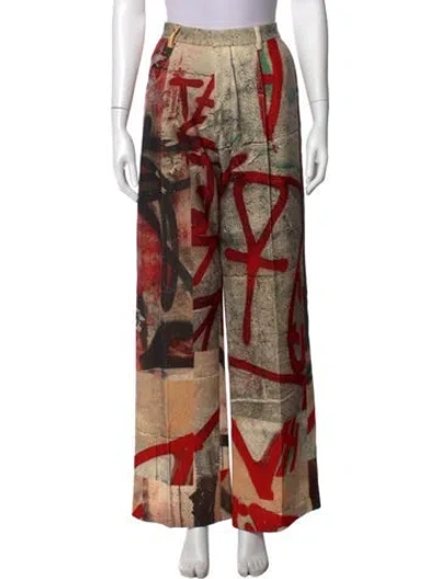 Pre-owned R13 Virgin Wool Wide Leg Pants In Multi