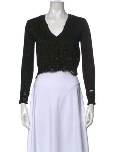 Pre-owned R13 V-neck Sweater In Black