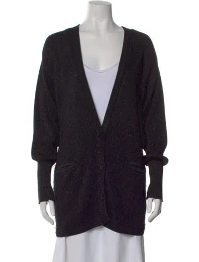 Pre-owned R13 V-neck Sweater In Black