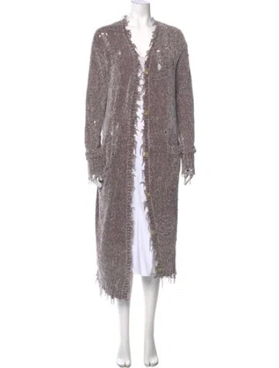 Pre-owned R13 V-neck Sweater In Brown