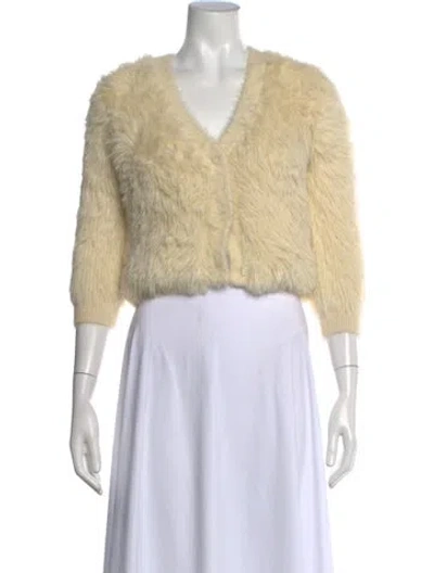 Pre-owned R13 V-neck Sweater In Neutrals