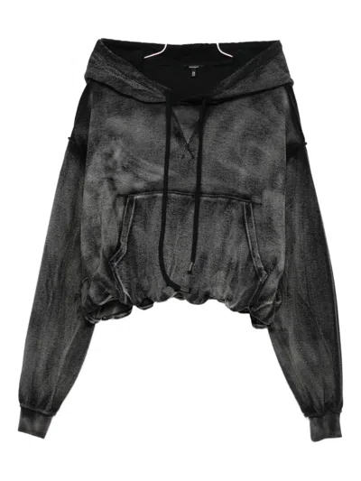 R13 WASHED-EFFECT HOODIE