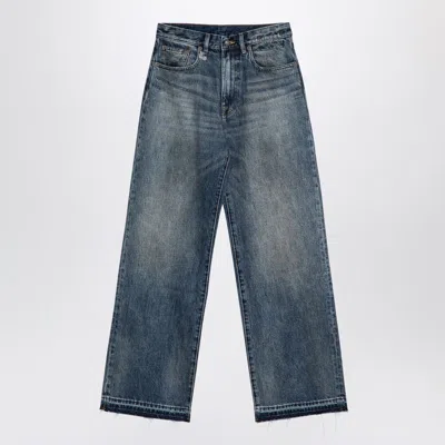 R13 R13 WASHED-OUT DENIM JEANS