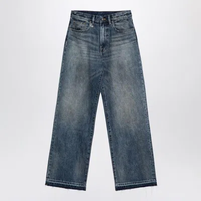 R13 R13 WASHED-OUT DENIM JEANS