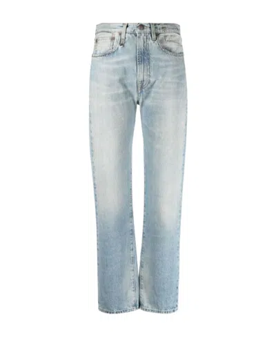 R13 Washed Straight-leg Jeans In Toni Blue
