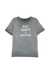 R13 Washed-effect T-shirt In Gray