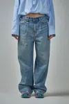 R13 High-rise Straight-leg Jeans In Blue