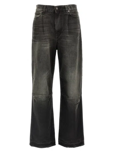 R13 'wayne Articulated Knee' Jeans In Black