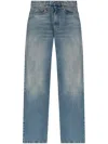 R13 Wide-leg Distressed Jeans In Blue