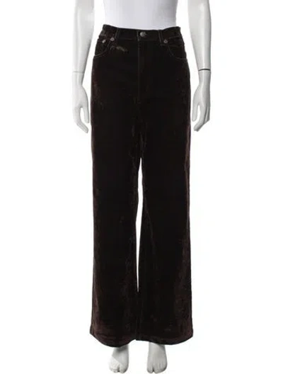 Pre-owned R13 Wide Leg Pants In Black