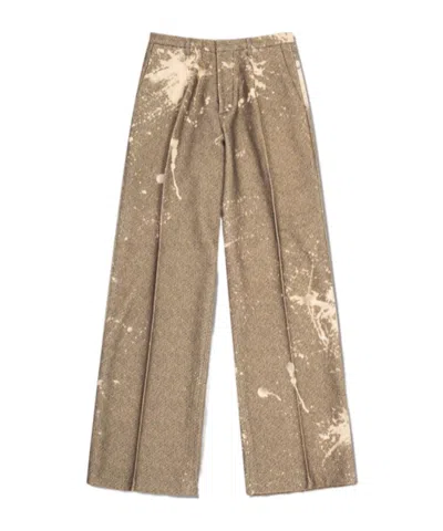 R13 Wide-leg Pants In Brown