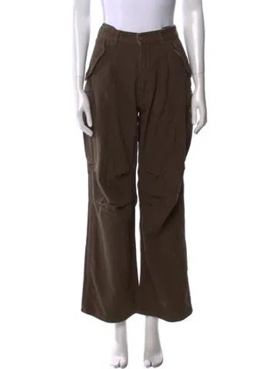 Pre-owned R13 Wide Leg Pants In Green