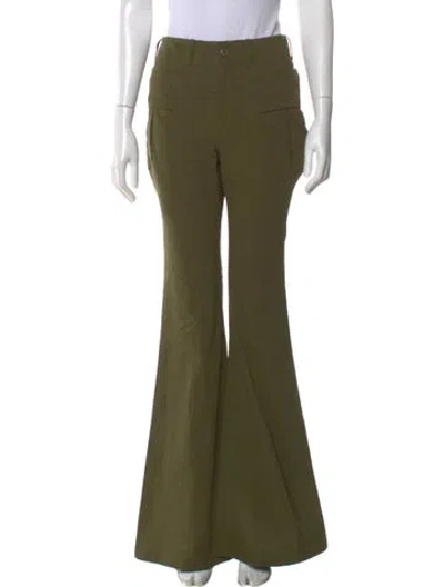 Pre-owned R13 Wide Leg Pants In Green