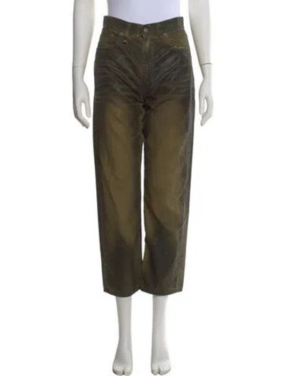 Pre-owned R13 Wide Leg Pants In Green
