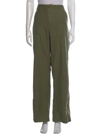 Pre-owned R13 Wide Leg Pants In Green