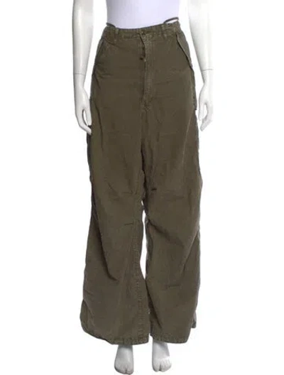 Pre-owned R13 Wide Leg Pants In Green
