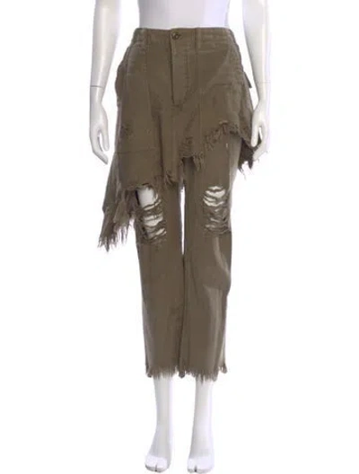 Pre-owned R13 Wide Leg Pants In Green