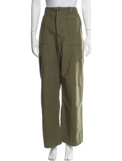 Pre-owned R13 Wide Leg Pants In Green