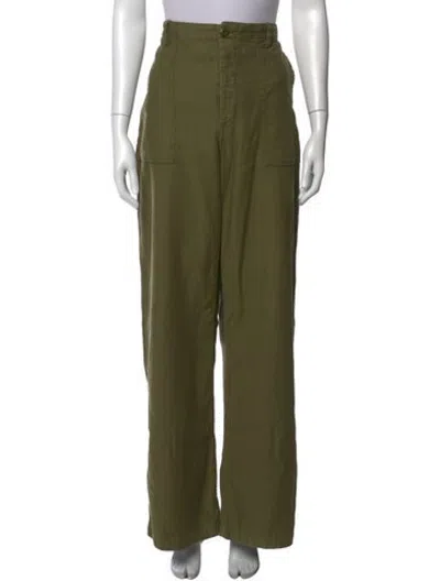 Pre-owned R13 Wide Leg Pants In Green