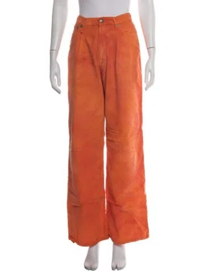 Pre-owned R13 Wide Leg Pants In Orange