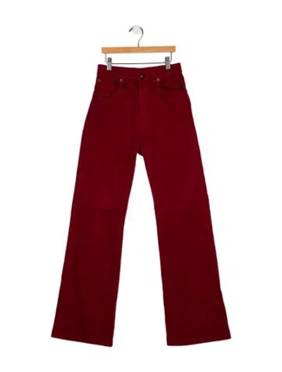 Pre-owned R13 Wide Leg Pants In Red