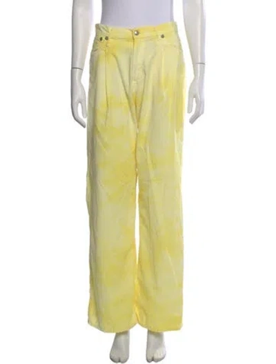 Pre-owned R13 Wide Leg Pants In Yellow