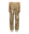 R13 Khaki Wide-leg Trousers In Green