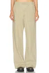R13 Wide-leg Utility Trousers In Beige