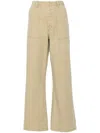 R13 Wide-leg Utility Trousers In Nude