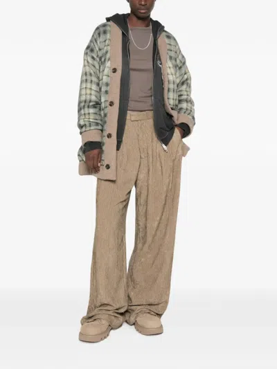 R13 Wide-leg Corduroy Trousers In Brown